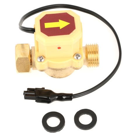 1 capteur de pression de pompe en laiton, contrôle de débit d'eau, filetage G1/2 femelle/mâle (1/5)