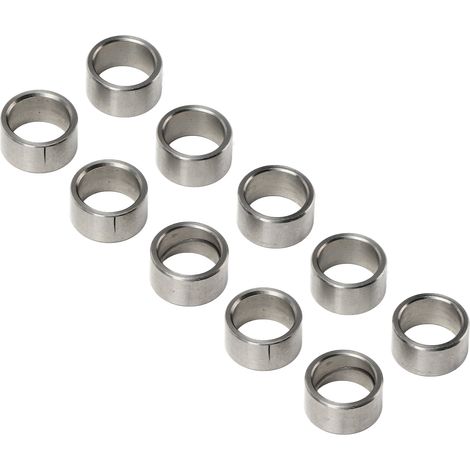 Jeu de 10 joints en acier inoxydable, diamètre extérieur 15 mm, diamètre intérieur 12 mm, kit d'accessoires de quincaillerie, modèle 3515-0015-0080 (1/5)