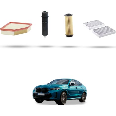 Kit tagliando 4 filtri compatibile con Bmw x6 (G06,F96)30d 210kw hybrid dal 2020 (1/5)