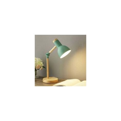QORVA
-lampe de table nordique chambre lampe de chevet protection des yeux des enfants lampe de lecture lampe de bureau réglable Led E27 étude veilleuse (grand,de