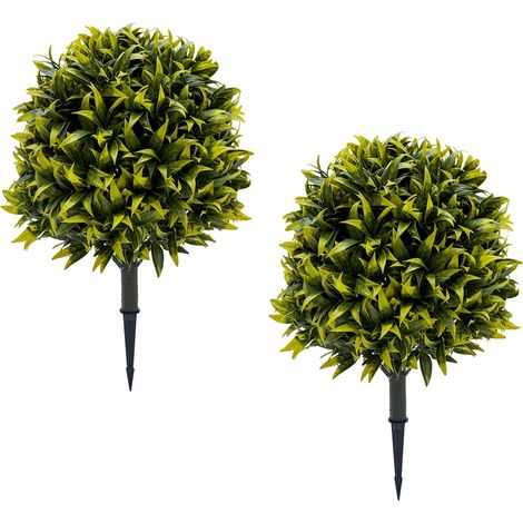 Pianta artificiale, design realistico, resistente ai raggi UV, verde (1/2)