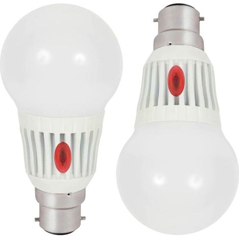 Litecraft Light Bulb B22 Bayonet Cap White With Dusk Till Dawn Sensor - 2 Pack