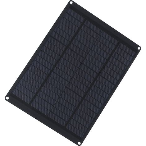 Panneau solaire portable en silicium polycristallin USB 18 V 5,5 W pour la recharge en extérieur (1/5)