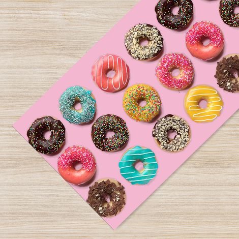 Tappeto da cucina antiscivolo, antimacchia passatoia multiuso 50x150 - Donuts (1/3)