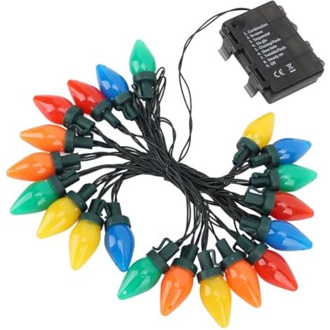 Strawberry LED Fairy Lights, Waterproof IP44 5 m 20 Lights 8 Modes Remote Control Decoration Party Decoration for Birthdays, Christmas, Events Indoor and Outdoor (1/3)
