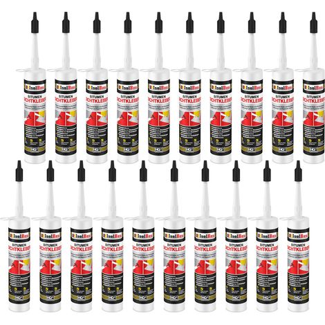 Bitumenkleber 20 x 310 ml Dichtstoff Dachdicht Bitumen Dichtmasse Schindelkleber (1/2)