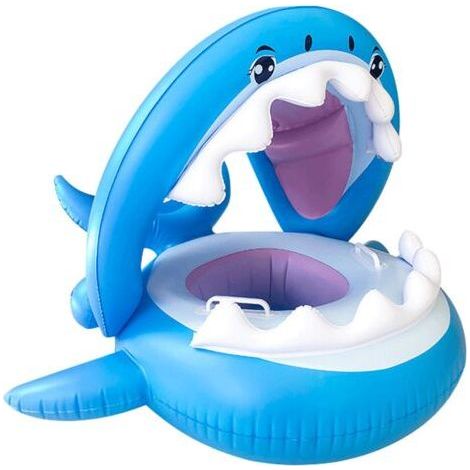 Bébé Flotteur Pvc Piscine Toddler Floaties Avec Auvent Gonflable Requin Infantile Piscine Flotteur Pour Les Enfants De 6-36 Mois (1/5)