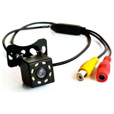 Caméra de recul HD CCD 8 LED Vision nocturne 170° Mini caméra de recul 12 V CC (avant ou arrière) (1/5)