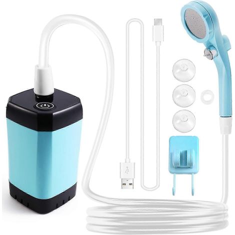Douche extérieure portable pour dortoirs de chantier, pompe de douche de camping portable, capacité 6000L, capacité 9000L. (1/5)