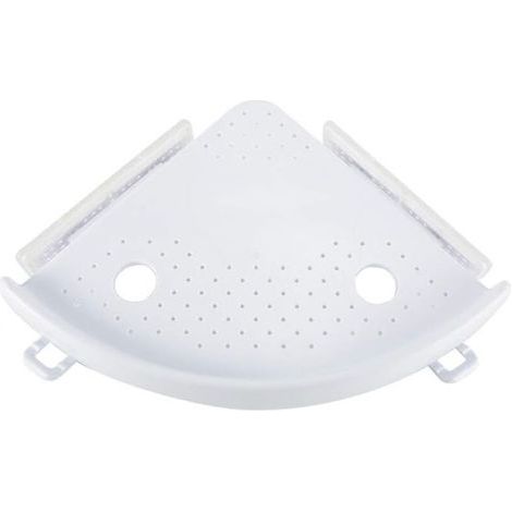 Étagère d'angle de salle de bain, support de douche à ventouse, rangement de baignoire, coin mural, shampoing, douche, cuisine, support de rangement (1/4)