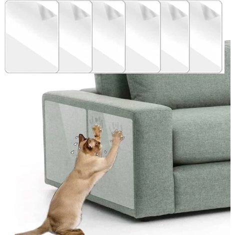 Tapis à griffer transparent pour chat, 45 cm x 20 cm, idéal pour les meubles et le canapé - WELLNGS (1/2)
