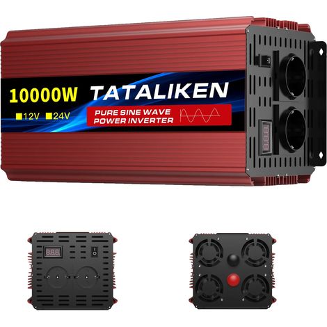 Onduleur DC AC, 6000W, Affichage LCD, 12V10000W 220V50HZEU (1/2)