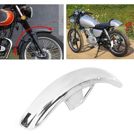 Garde-boue avant moto 22.05 pouces, protection contre la boue pour pneu Suzuki GN125, chromé électrique (1/5)