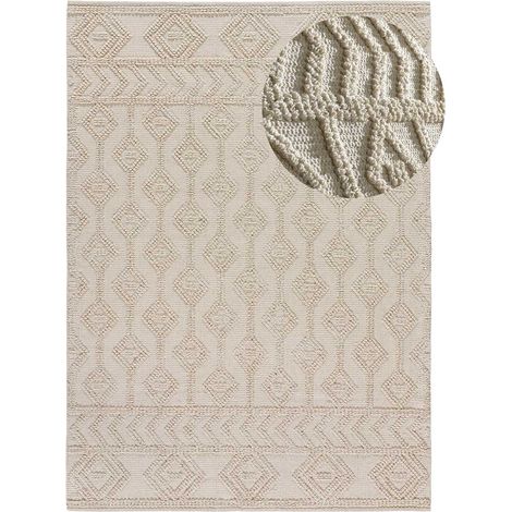 ATTICGO Tapis ethnique avec relief PAMUK 11 Crème 120x170 cm (1/4)
