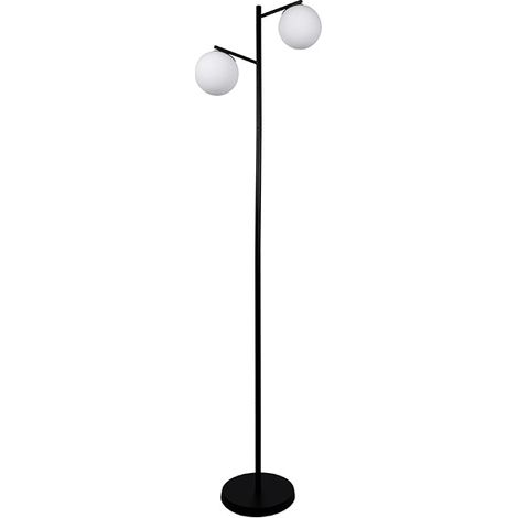 Lámpara de Pie AIMEE 2xE27 Al.170xD.42cm negro (1/3)
