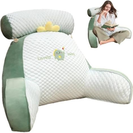 Oreiller de lecture pour lit,joli coussin de dossier 2en1multifonctionnel pour canapé et chevet,coussin de canapé,coussin (1/4)