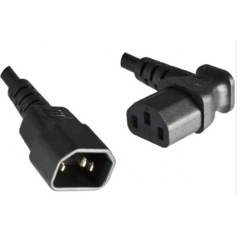 Microconnect - 1,8 m c13-c14 1,8 m accoppiatore c13 accoppiatore c14 nero - cavo (maschio/maschio, accoppiatore c13, accoppiatore c14, destro, angolato, nero)