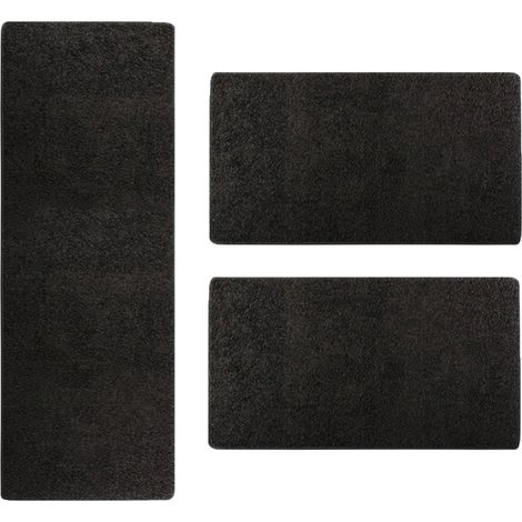 Descente de lit Sphinx Noir 1 tapis 67 x 240 cm + 2 tapis 67 x 140 cm