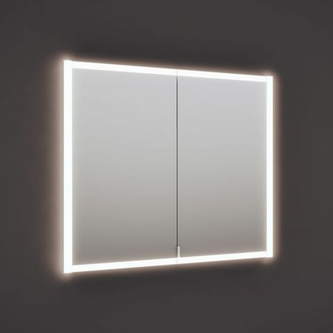 burgbad rl20 Spiegelschrank 102 cm, mit Klarglas Lichtrahmen für Wandeinbau (1/5)