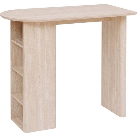 Tavolo da bar anaya beige 120x60cm - Atmosphera créateur d'intérieur