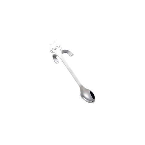 Cuillère À Thé Miniature Chat En Acier Inoxydable, Ustensile De Cuisine Et Dessert Original, Accessoire Décoratif Pour La Maison (1/4)