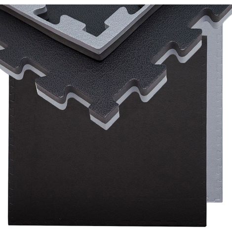 1.6qm Tapis de Sol pour Gym - 2cm - 2 Dalles en Mousse - 90x90 Puzzles de Sol (1/5)