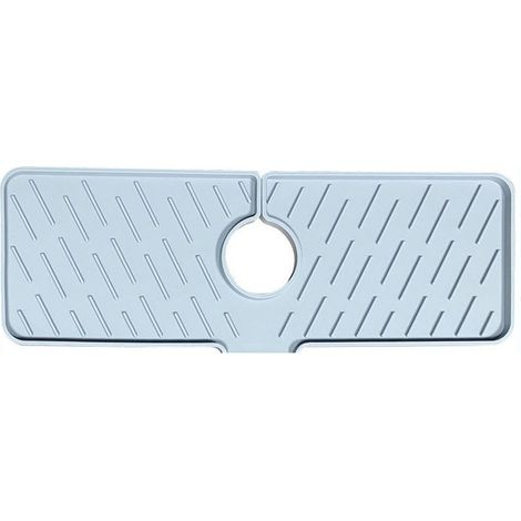 Tapis De Robinet,Tapis Pour Robinet De Cuisine,Tapis Absorbant Pour Robinet,Tampon De Vidange D'éVier,Tampon De Vidange De Qualité Alimentaire (gris clair) (1/5)
