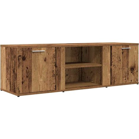 Meuble TV,Banc TV,Armoire TV vieux bois 120x34x37 cm bois d'ingénierie CFW609823 (1/5)