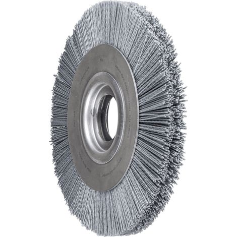 PFERD TOOLS Rundbürste breit ungezopft RBU Ø 250x30xvari. Bohr. SiC-Filament-Ø 1,10mm Korn 120 Schleifbock (1/4)