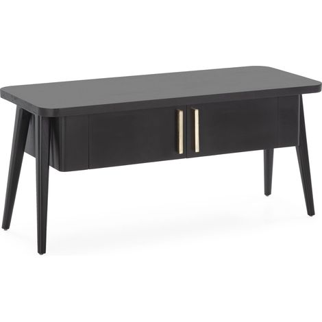 Mueble Tv 110X45X50 Madera Negro (1/5)