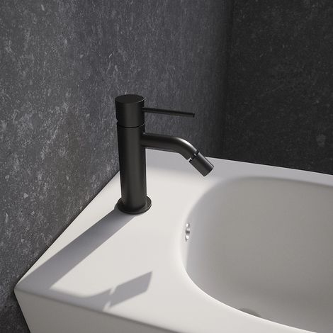 Mitigeur bidet sans vidange en laiton noir mat Mod. Katharine (1/5)