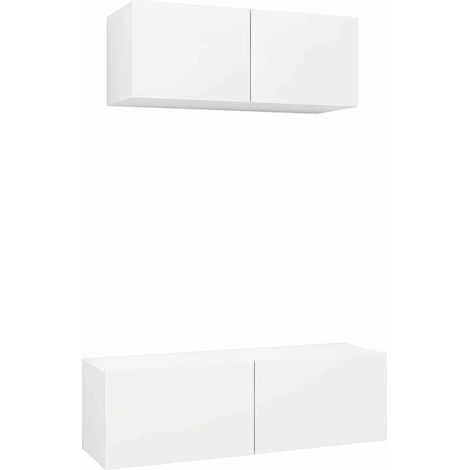 Maison Exclusive - Set de muebles de salón TV 2 piezas madera de (1/5)