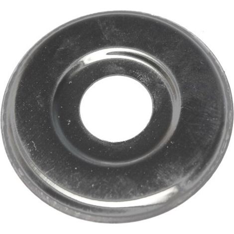 Rosace plate en acier inoxydable de 1/2"