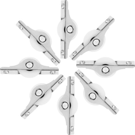mit 8 kleinen Rollen für Schiebetüren und Fenster 25 mm
