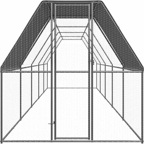 Maison Exclusive - Pollaio da Esterno 2x10x2 m in Acciaio Zincato (1/5)
