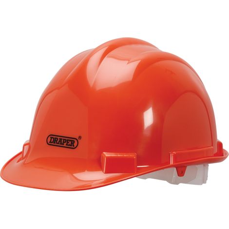 Draper 08910 Safety Helmet in Bright Orange for Enhanced Safety and Visibility