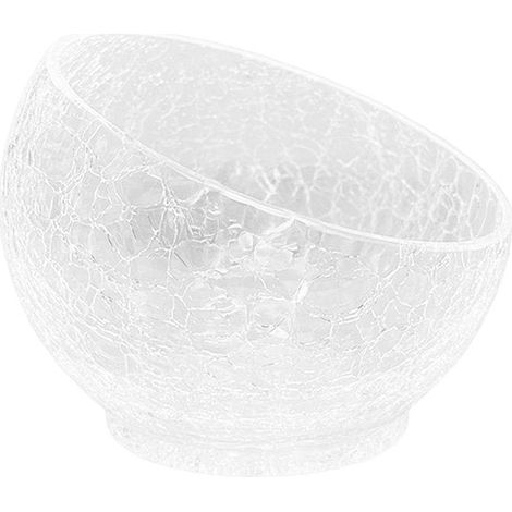 Coupe à fruits en verre transparent effet craquelé - Bol décoratif petit modèle 15x15x13 cm - PANGIVO (1/4)