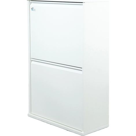 mobileco legno 4 secchi 18 litri bianco