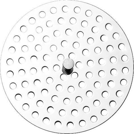 Siphon de sol - Bouchon de vidange - Siphon de sol de douche - 10 cm - Couvercle rond - argent - Acier inoxydable - Anti-obstruction - Capuchon de protection - Convient pour la réparation de meubles, (1/4)