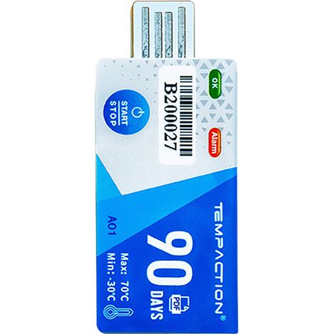 Enregistreur de température USB rapport PDF enregistreur de données jetable thermomètre à chaîne du froid de 90 jours pour les médicaments. (1/4)