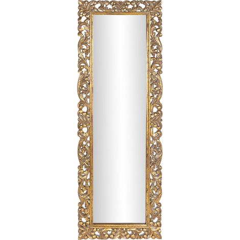 Miroir doré élégance verre de mango pour déco chic - Dorure raffinée et éclatante (1/4)