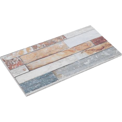 12 Autocollants PVC Imperméables pour Salle de Bain, Cuisine, Salon, Revêtement de Sol Adhésif Décoratif (KIT047)