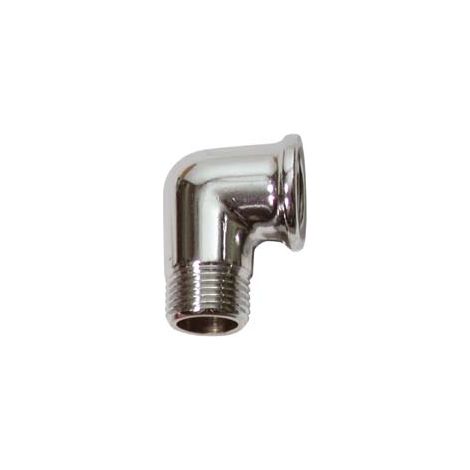 GOMITO MASCHIO FEMMINA OTTONE CROMATO- - MF 1/2 - 10 pezzi