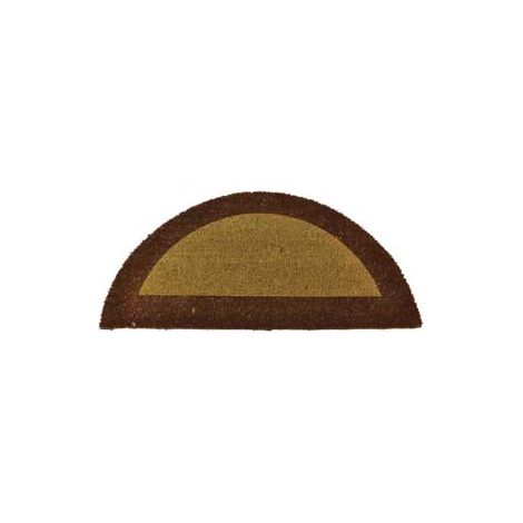 ZERBINO ECOCO SEMICERCHIO CM.40X80 MARRONE SPESSORE MM.18 cm.40x80, spessore mm.18