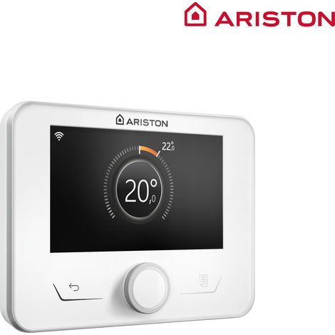 Ariston Group – Thermostat modulant programmable filaire Sensys HD blanc classe V – Régulation modulante – Compatible chaudières Ariston – 3319467