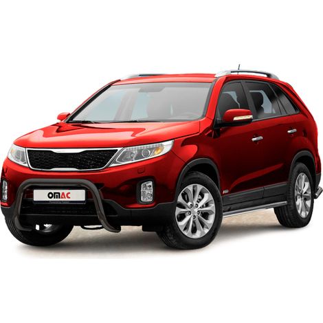 Pare-Buffle Avant Pour Kia Sorento 2012-2015 Acier Inoxy Noir (1/5)
