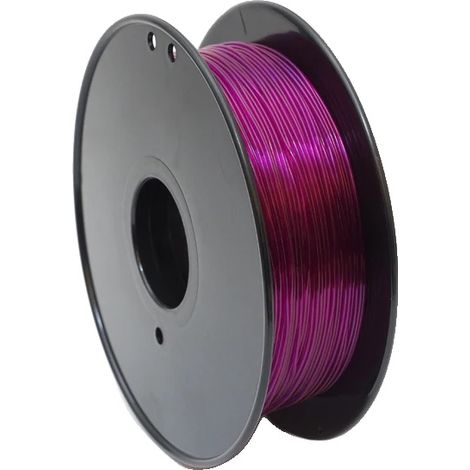 Filamento per stampante 3D, TPU flessibile, alta qualità, viola trasparente (1/2)