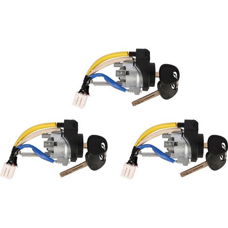 3 cylindres de serrure d'allumage et 6 clés pour KIA 11-15 OPTIMA 13-17 RIO 81900-1WK00 (1/5)
