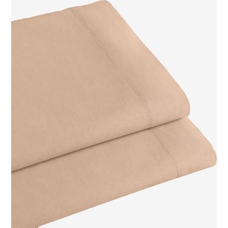 Sábana encimera en algodón percal de 180 hilos para cama de 90 cm Agassi SKLUM
