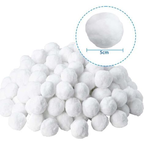 Balles Filtrantes, Boules de Filtre de Piscine 700 g, Boules Filtrantes Remplace 25 kg de Sable Filtrant, Accessoires de Système de Filtration, pour le Nettoyage de la Piscine, Pompe de Filtration (1/4)